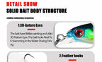 Minnow Hard Bait with Feather Hook, 9 cm (3.5 in), 8 g (0.28 oz) – product photo