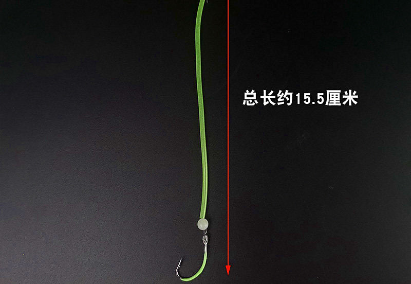 Glow Pre-Tied Hook Rigs, Barbed, 10 pcs per Pack – product photo