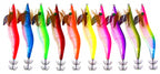 Glow Wood Shrimp Squid Jig Set, 10 Colors, Rattle Bead – product photo