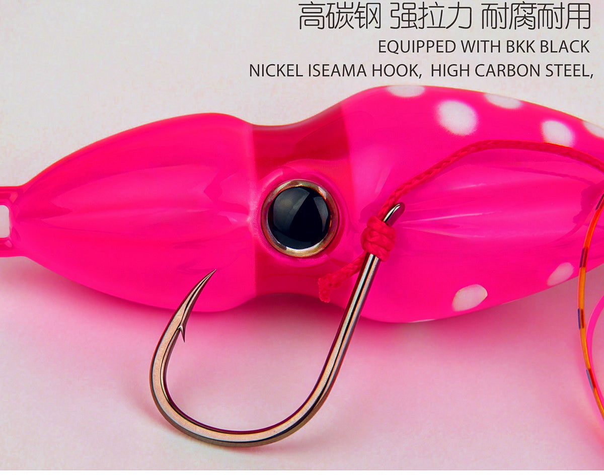 Glow Jig Rig with Rattle Bead & Double Hooks, 40–250 g (1.4–8.8 oz) – product photo