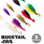 Feather Lead Head Jig Hooks, 3-Pack, 7–56 g (0.25–2 oz) – product photo