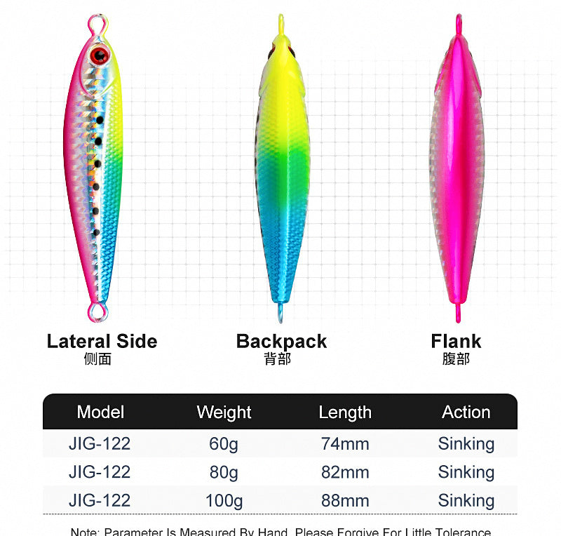 Glow UV Metal Jig, 60–100 g (2.1–3.5 oz) – product photo