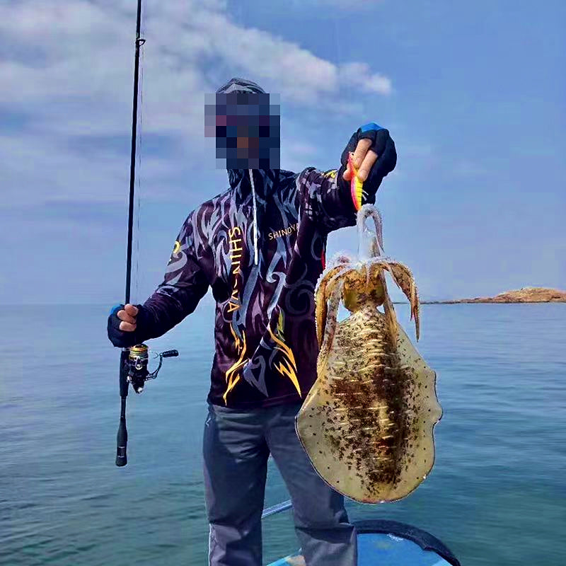 Glow Squid Jig, Shrimp Style, Size 3.0 / 3.5 – product photo