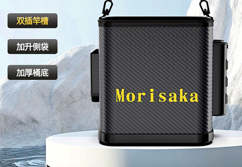 Collapsible EVA Fishing Bucket with Lid and Rope – product photo