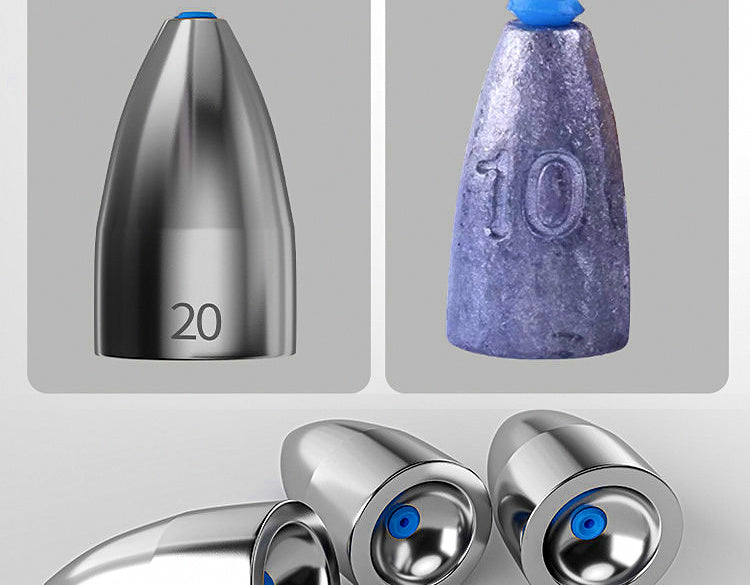 Tungsten Teardrop Slip Sinkers, 0.12–0.71 oz (3.5–20 g) – product photo
