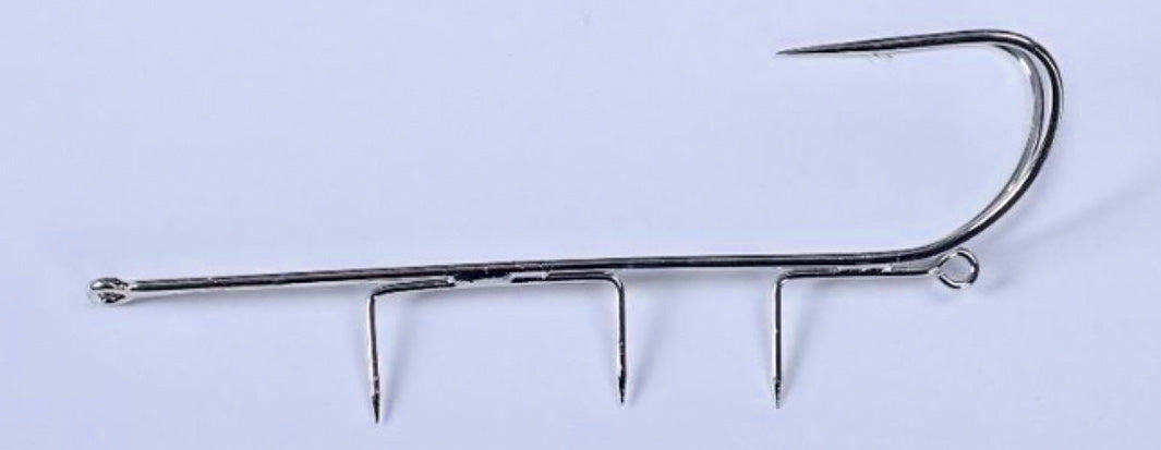Double Hook Cutlassfish Rig, Size 2, Barbed, Boat Fishing – product photo