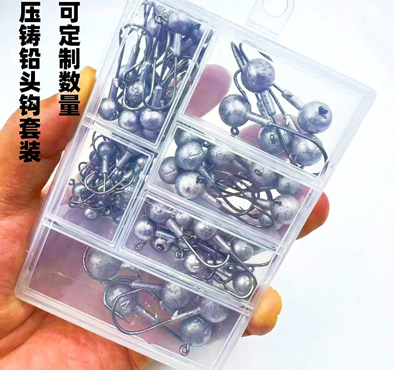 Lead Jig Head Hooks, Box Set, 1–14 g (0.04–0.5 oz) – product photo