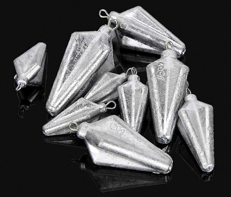 Star Fruit Sinker, Bulk Lead, 1.1–7.1 oz (30–200 g) – product photo