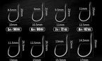 Tube Senmata Barbed Offset Hooks, Sizes 1–12, Gold or Black – product photo