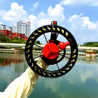 Black ABS Hand Reel, 25 cm (9.8 in), Left/Right Handle – product photo