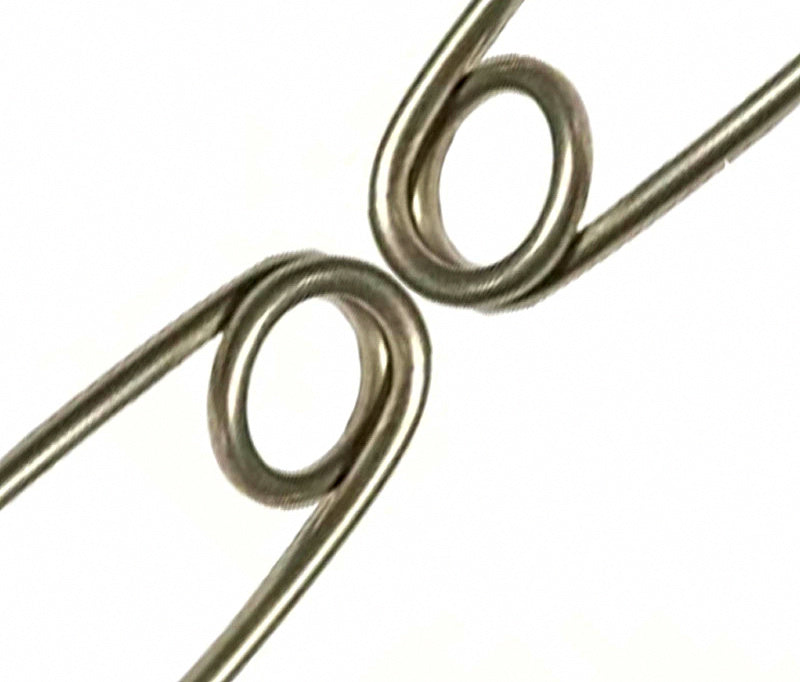 Stainless Steel Fishing Snap Safety Pins, Open & Closed Eye – product photo
