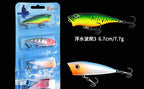 4-Piece Hard Bait Lure Set, Poppers, Pencils & Minnows – product photo