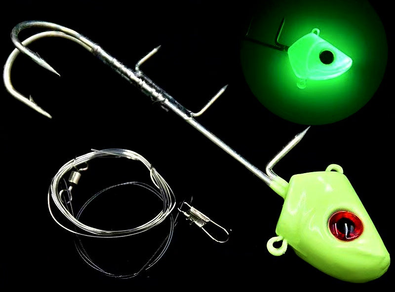 Glow Lead Jig Head Hook, 7–225 g (0.25–8 oz) – product photo