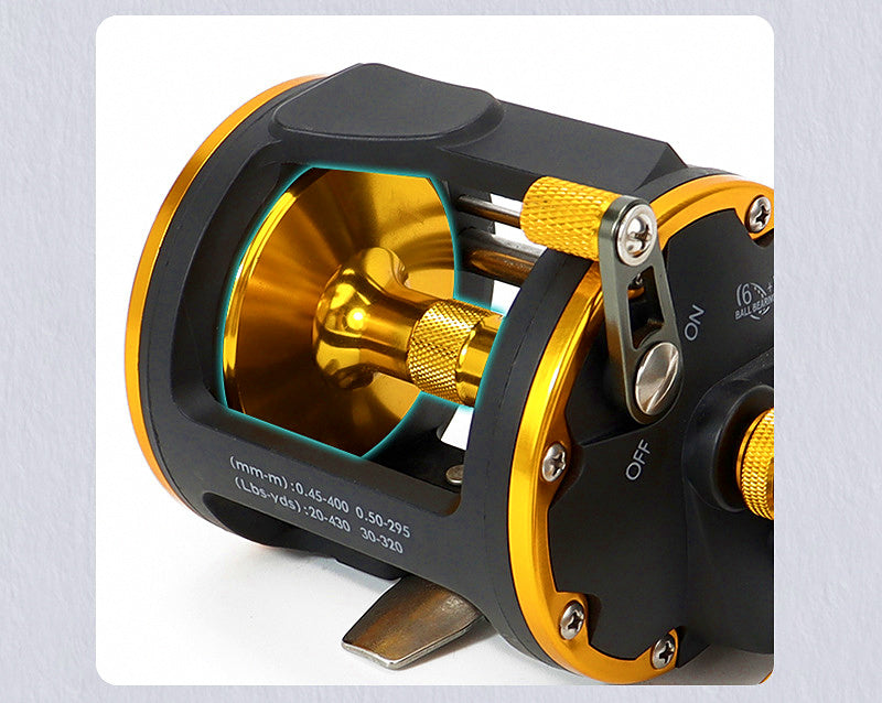STC II Conventional Boat Fishing Reel, 6+1 Bearings, 5.1:1 – product photo