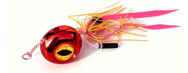 Slow Pitch Metal Jig, Silicone Tail, 40–200 g (1.4–7.1 oz) – product photo