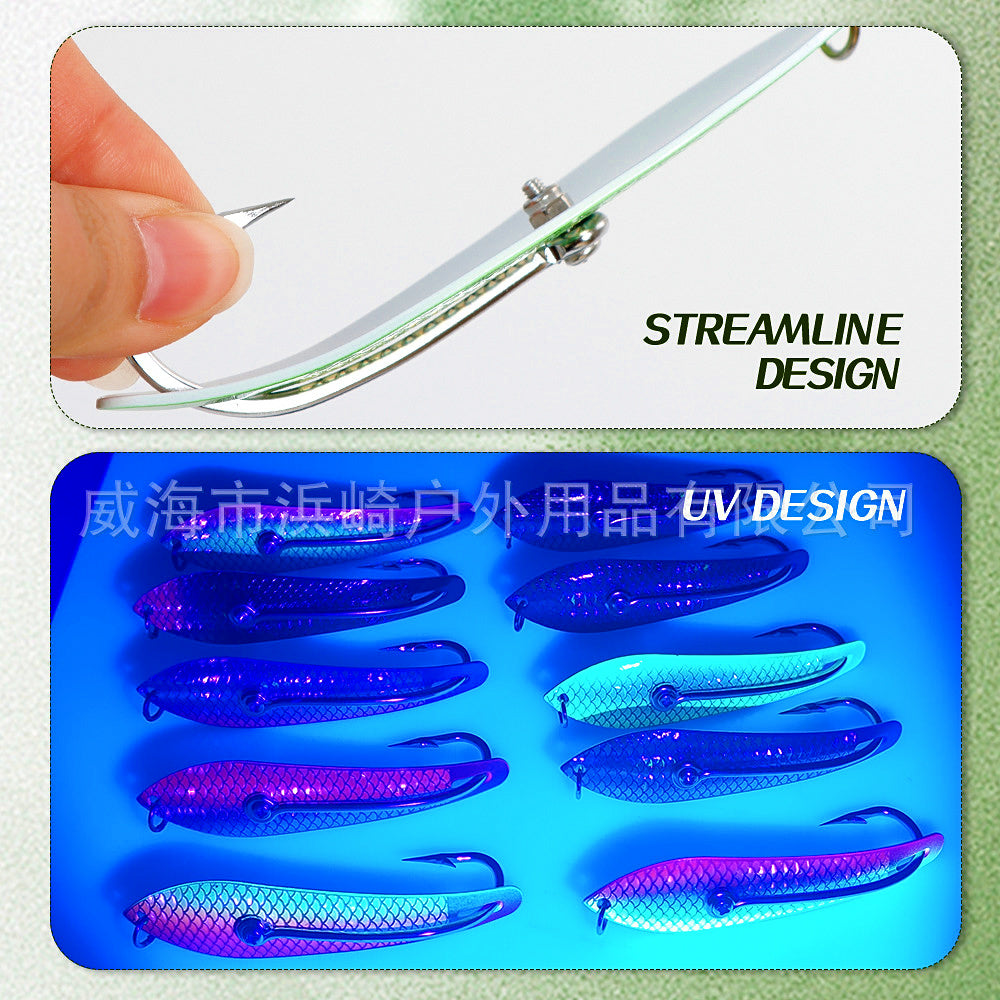 Offshore Metal Jig with Single Hook, Sizes 30#–45# – product photo
