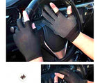 Fingerless Fishing Gloves, Dotted Grip, Sun Protection – product photo