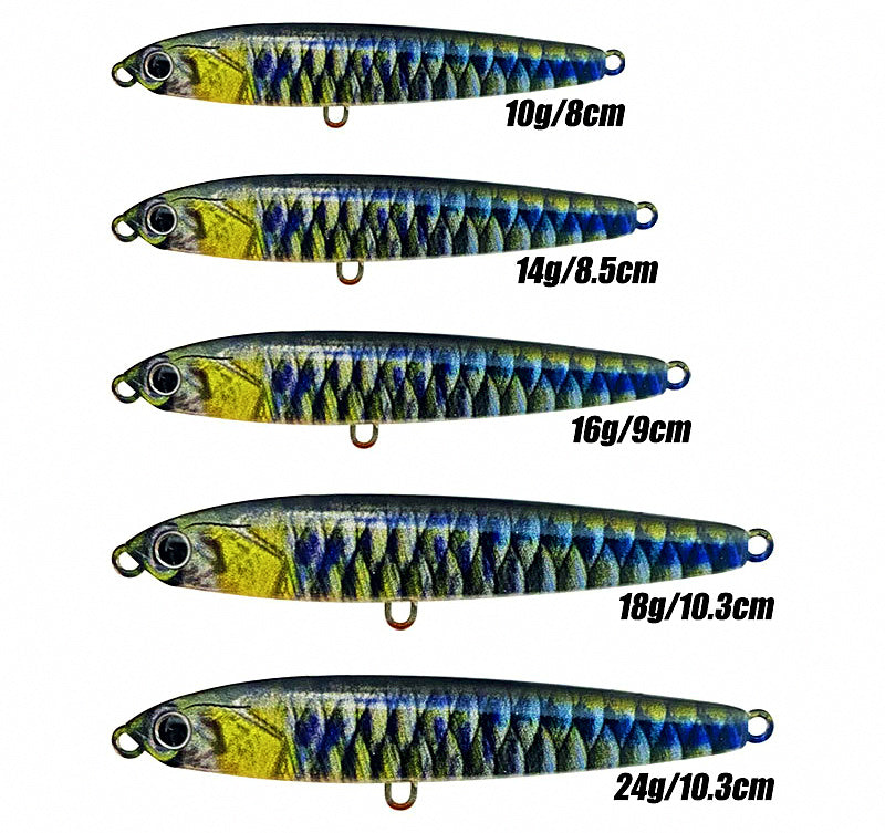 3D Realistic Sinking Pencil Lure, 10–24 g (0.35–0.85 oz) – product photo