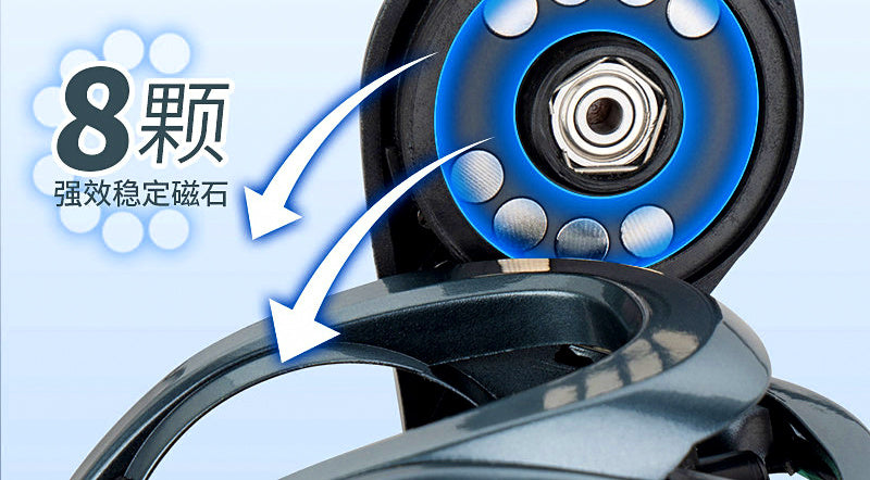 Micro Round Baitcasting Reel, 7.3:1, 6 Bearings – product photo