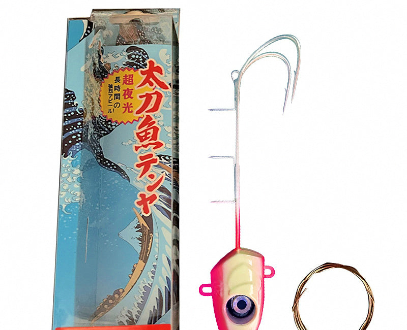 Full Glow Pink Jig with Twin Hooks and LED, 160–200 g (5.6–7.1 oz) – product photo