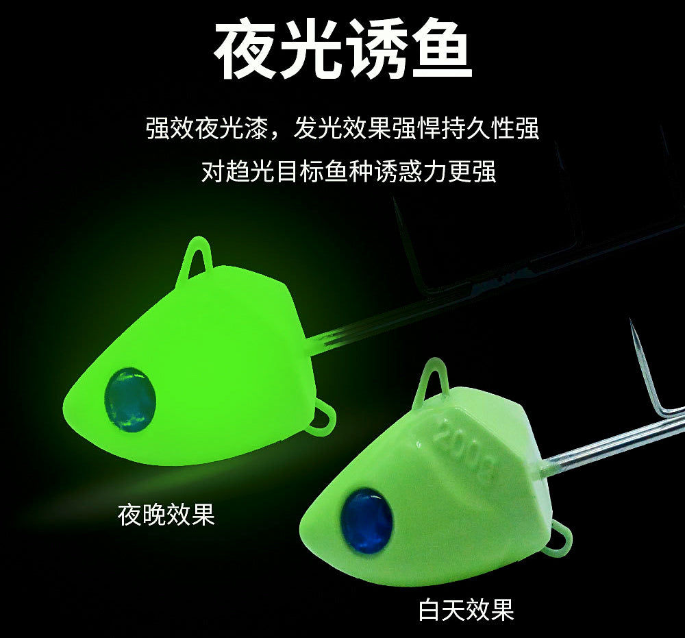 Glow Cutlassfish Jig with Double Hooks, 100–250 g (3.5–8.8 oz) – product photo