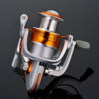 All-Metal Head Spinning Reel, Gold, Sizes 2000–7000 – product photo