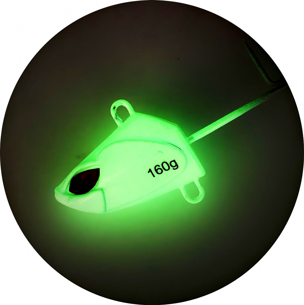 Glow Cutlassfish Jig Head Double Hook, 50–250 g (1.8–8.8 oz) – product photo