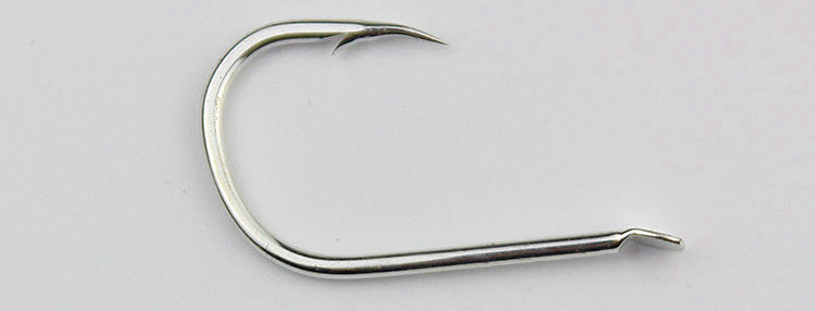 Iseni Barbed Long Shank Hooks, Bright Tin, 50 pcs – product photo