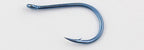 Barbed Eyed Hooks, Blue Finish, Sizes 1–16, 50–1000 pcs – product photo