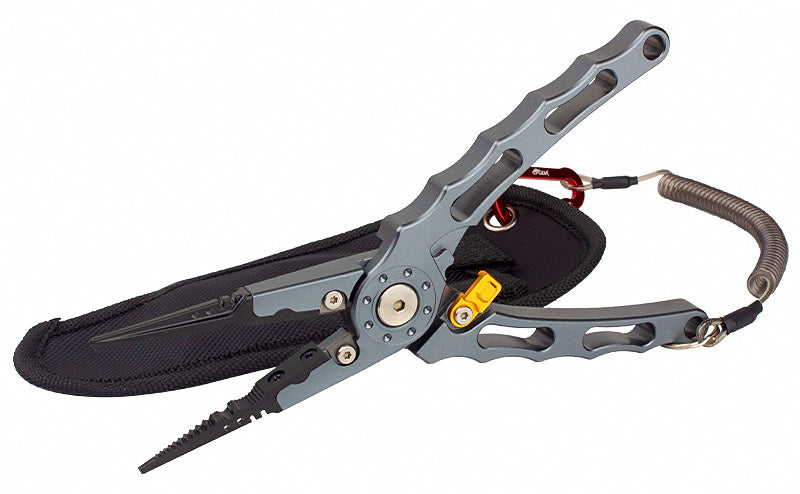 Aluminum Fish Gripper Pliers with Split Ring & Line Cutter – product photo