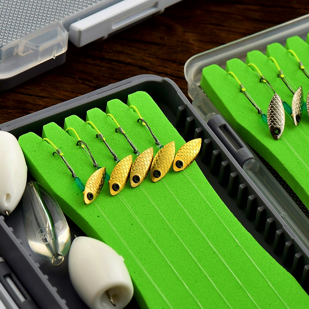 Micro Spinner Spoon Fly Lure, Double Hook, Ceramic Ring – product photo