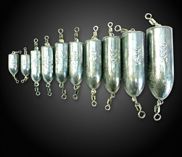 Lead Bullet Sinker with Eyelet, 10–3000 g (0.35–106 oz) – product photo