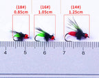 Winged Insect Fly Hooks, Micro Lure Flies, Size 14–18 – product photo