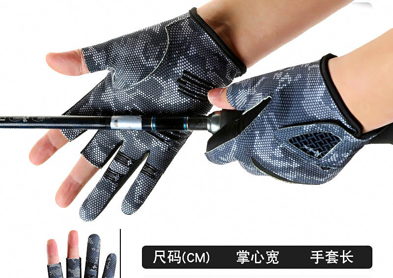 Sun Protection Fishing Gloves, Open Finger Styles – product photo
