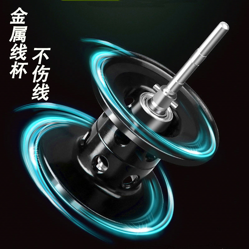 Metal Baitcasting Reel with Drag Alarm, Left or Right Hand – product photo