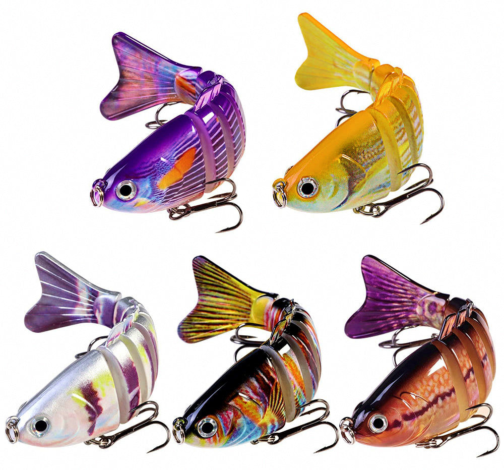 7-Section Jointed Swimbait Lure, 9.7 cm, 14.5 g (0.5 oz) – product photo