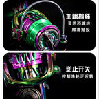 Long Cast Metal Spinning Reel, 14 Bearings, 5.2:1 – product photo