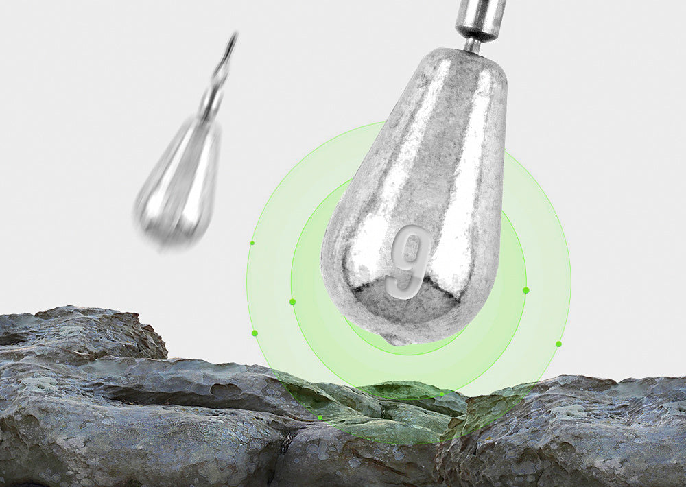 Drop Shot Sinker Weights, 10-Pack, 2.5–11 g (0.09–0.39 oz) – product photo