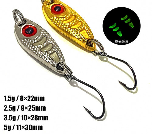 Zinc Alloy Casting Spoon Lures, 1–7 g (0.04–0.25 oz) – product photo