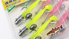T-Tail Soft Bait Jig Head Set, 50 g (1.8 oz) + 30 g (1.1 oz) – product photo