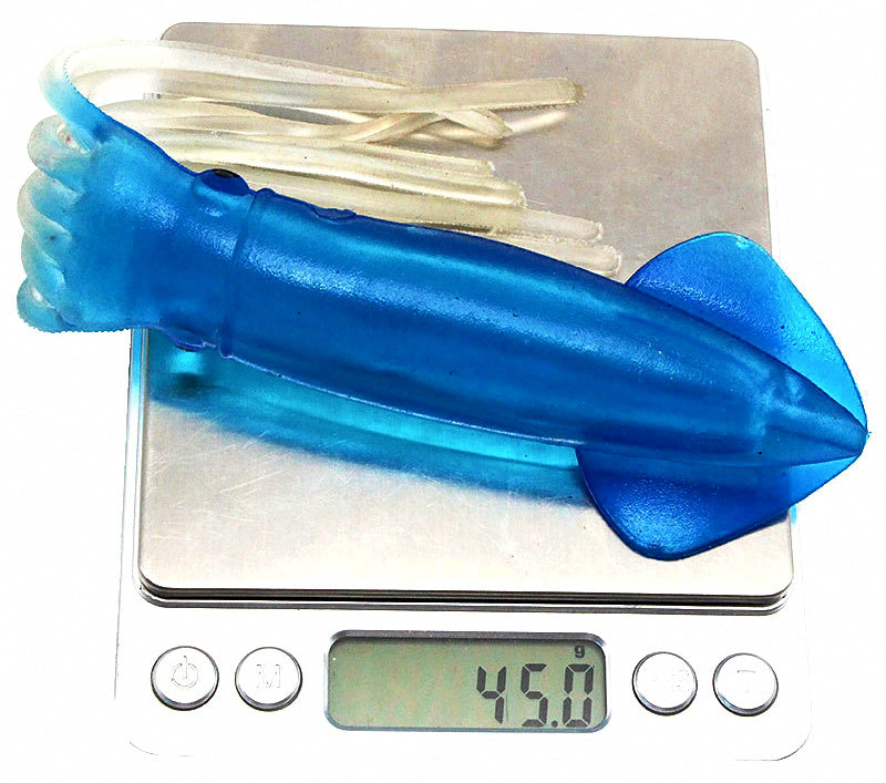 Blue Squid Soft Bait, 23 cm (9 in), 45 g (1.6 oz) – product photo