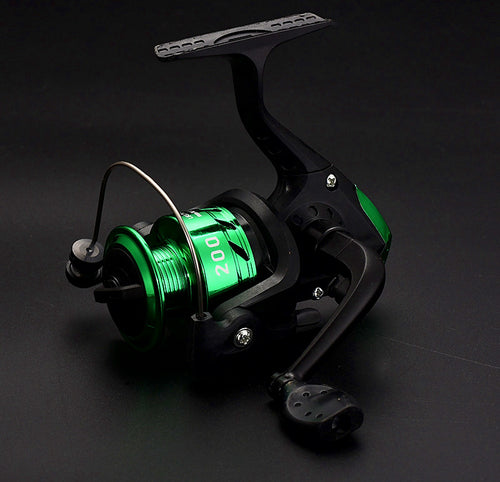 Size 200 Spinning Reel, Spooled Without Line, 6 Colors – product photo