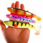 Saltwater Soft Plastic Swimbait, Curly or T-Tail, 16.5/19 cm – product photo