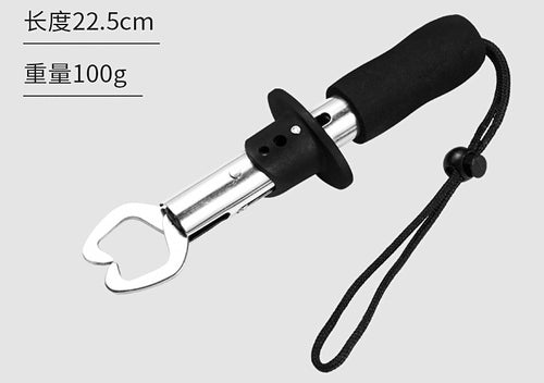 Stainless Steel Fish Gripper Set with Pliers and Lanyard – product photo