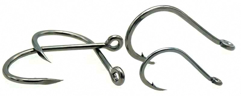 Barbed Eyed Hooks, High-Carbon Steel, Sizes 0.8–12 – product photo