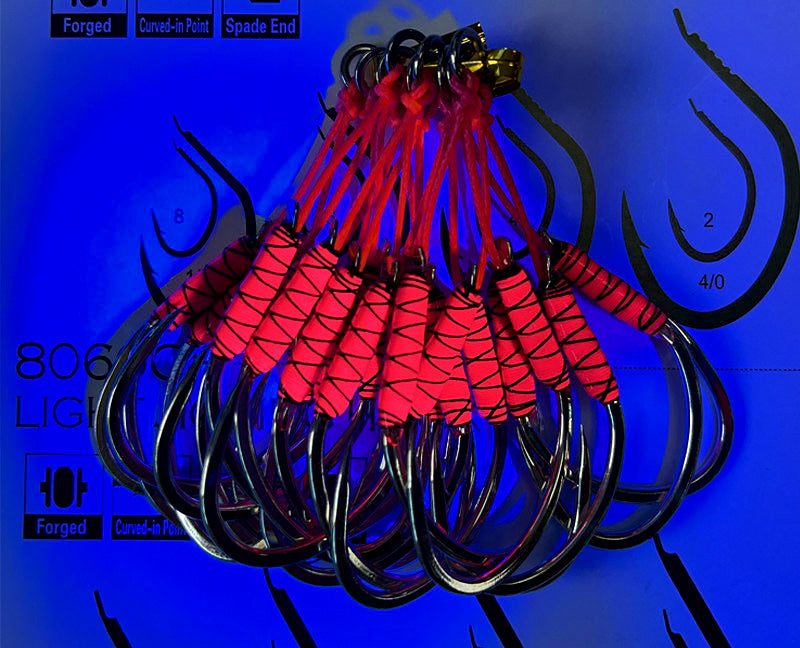 Double Assist Hooks for Slow Pitch Jigs, 2-Set Pack, 1/0–5/0 – product photo