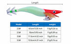 Red Head Glow Shrimp Squid Jig with Rattle, 7.5–21 g (0.3–0.7 oz) – product photo