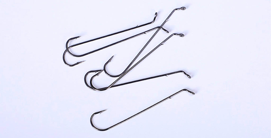 Long Shank Mackerel Hooks, Barbed Boat Fishing Hooks – product photo
