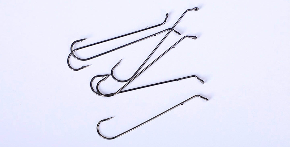 Long Shank Mackerel Hooks, Barbed Boat Fishing Hooks – product photo