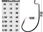 Extra Strong Offset Worm Hooks, Bulk, Sizes 4 to 4/0 – product photo